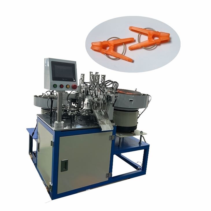 Round bag Clothespin Asanble machin